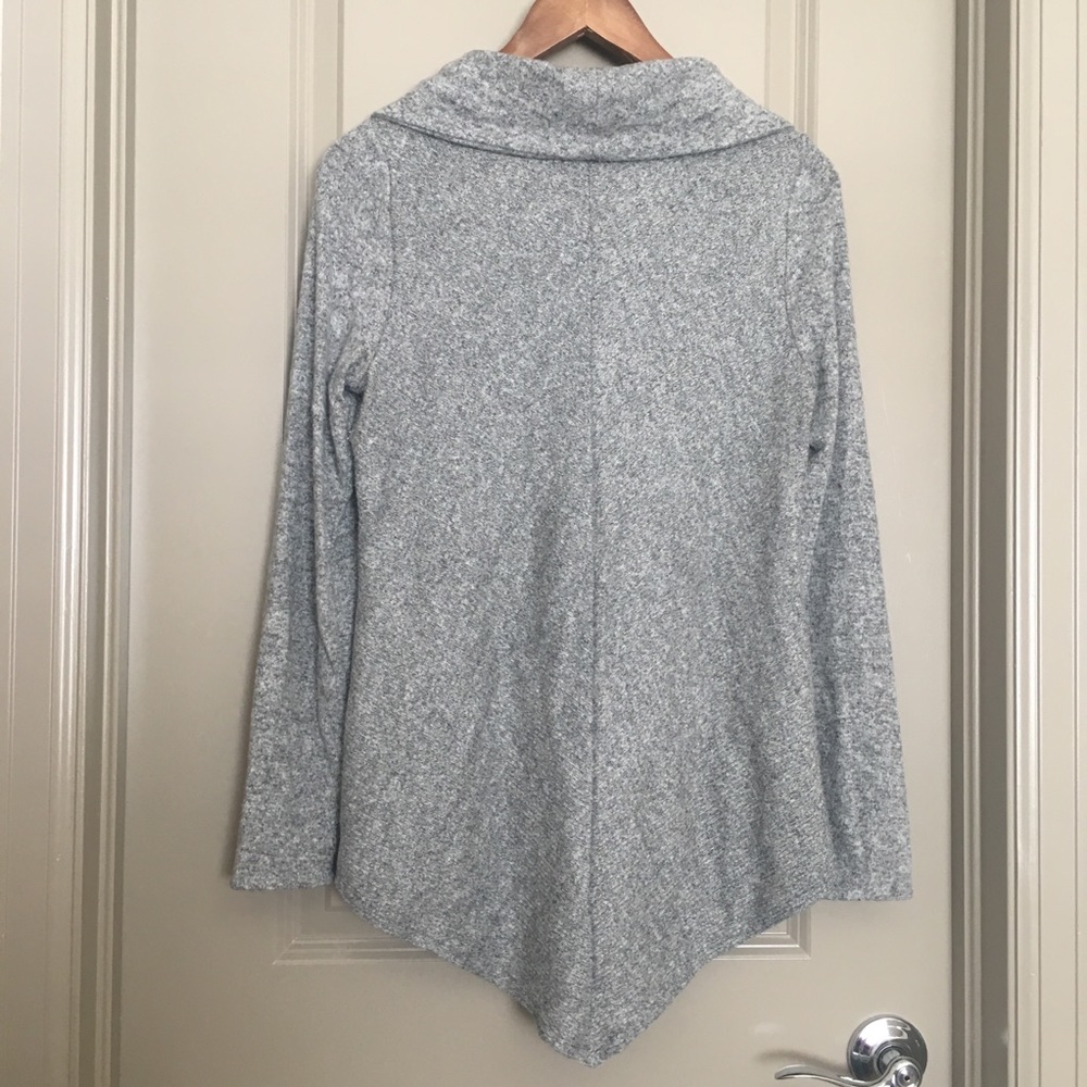 A. Byer Gray Cowl Neck Sweater - Picture 3 of 6